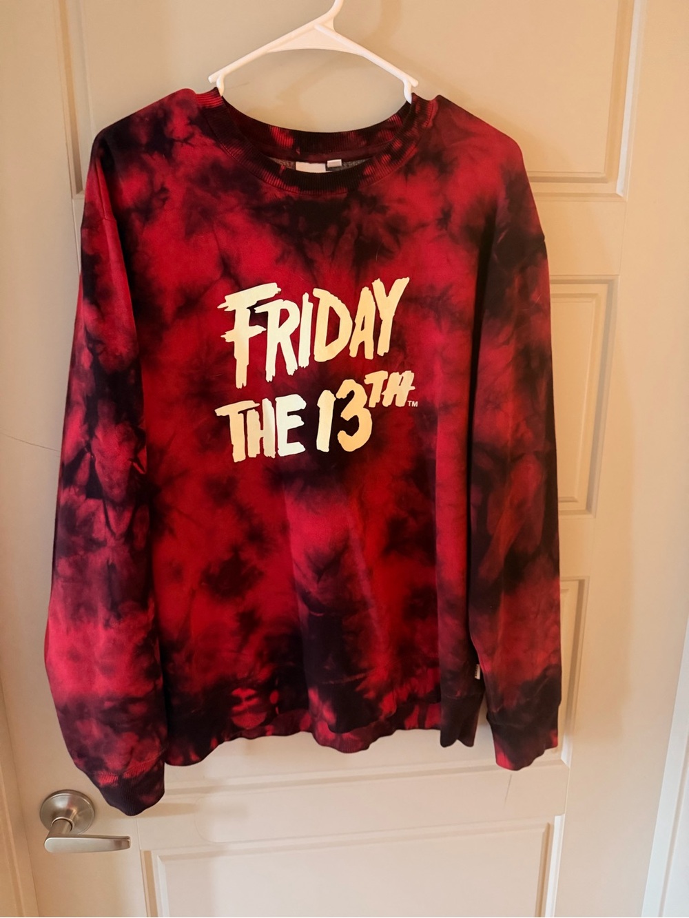 Vans Friday The 13th Tie-Dye Crewneck Sweatshirt - Red & Black